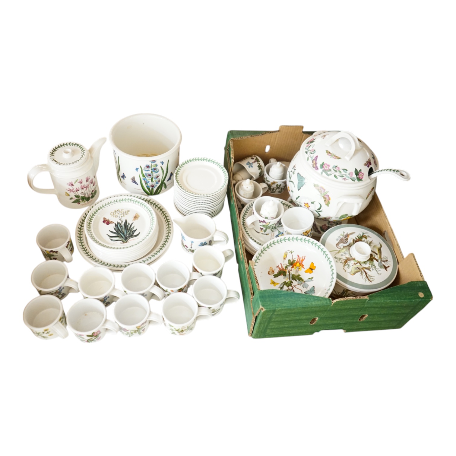 A group of Portmeirion tableware